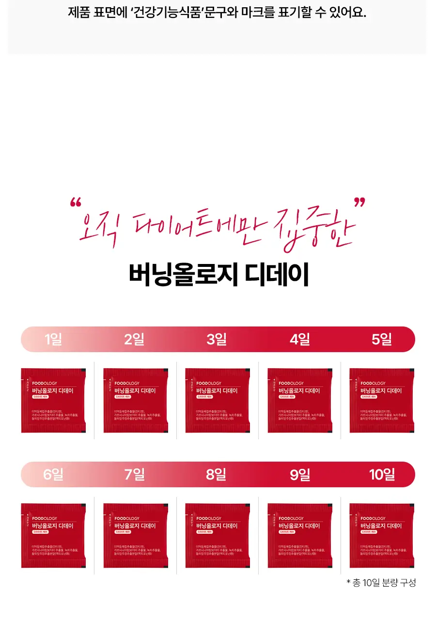 [서현PICK] 콜레올로지 버닝올로지 디데이 3.8g*5포 (5일분) 상세페이지 13